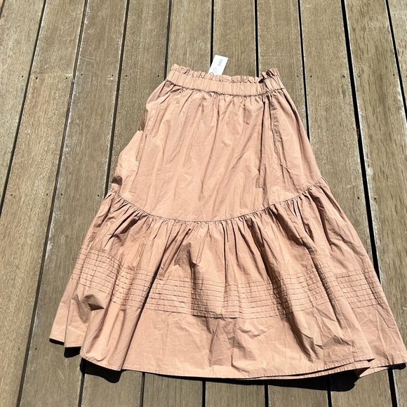 PINTUCKEDSKIRTSEA NEW YORK - color CHINO